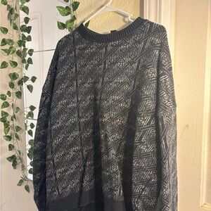 Claiborne Charcoal Ribbed Sweater
